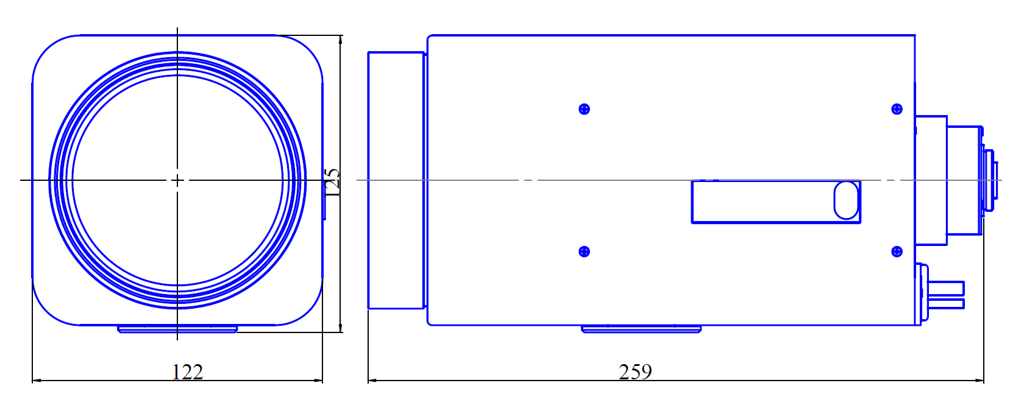 Goyo Optical GAZ15500M technical drawing