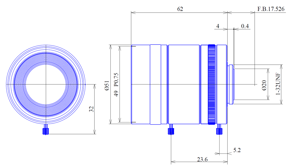 Goyo Optical GM5HR33514MCN technical drawing