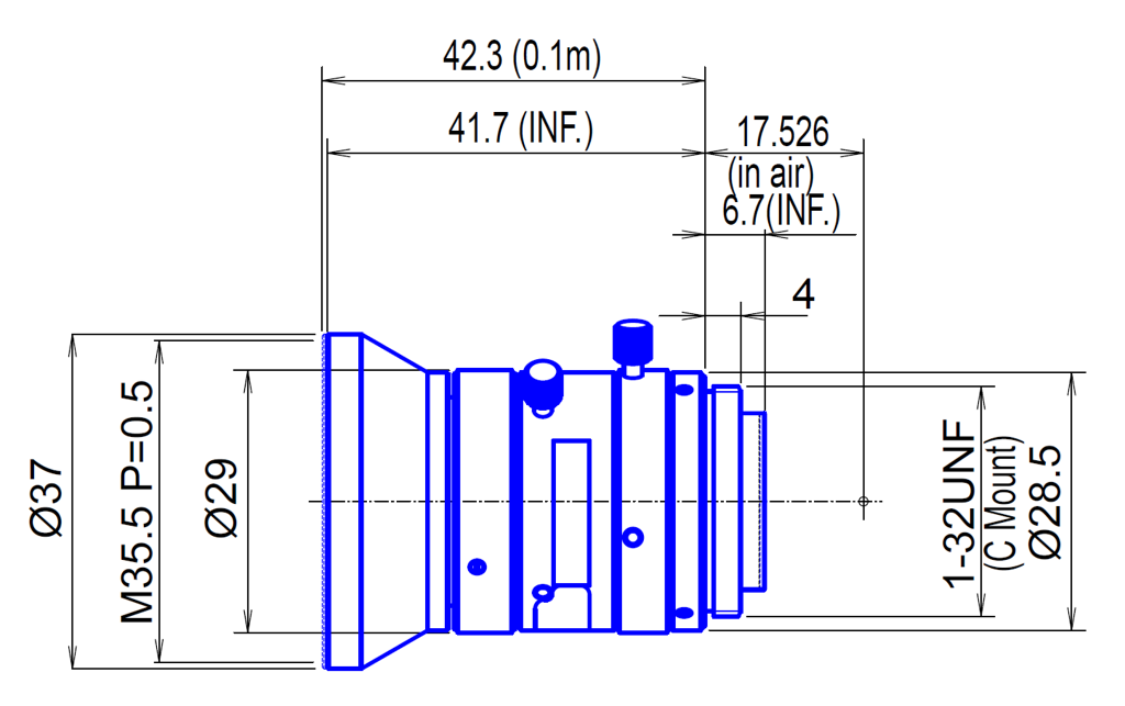 Goyo Optical GM5HR128024MCN - rysunek techniczny