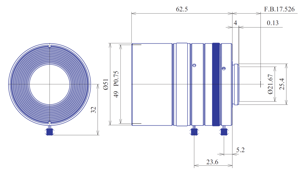 Goyo Optical GM5HR31614MCN - rysunek techniczny