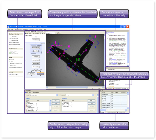 Przestrzeń robocza Matrox Design Assistant