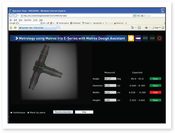 Wynikowy podgląd operatora Matrox Design Assistant